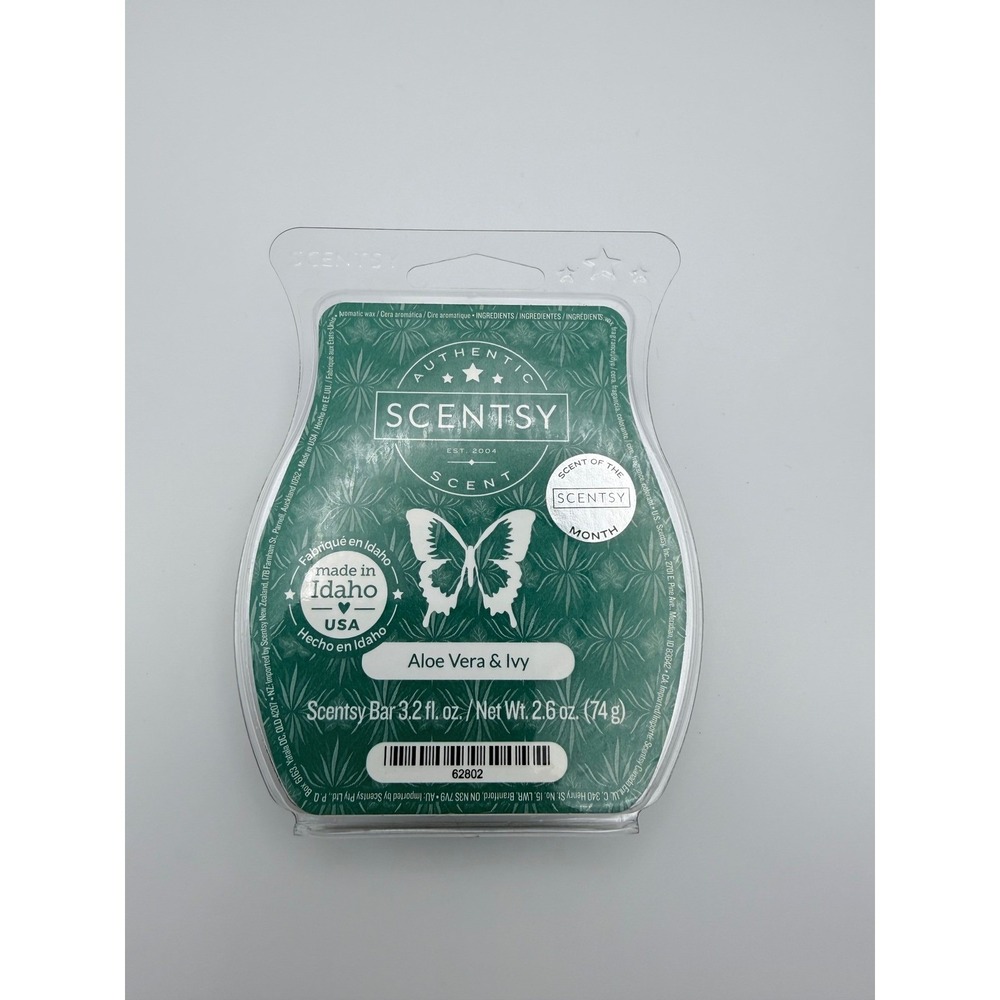 Scentsy Aloe Vera &‎ Ivy Scent Bar Wax Melt Authentic Home Fragrance